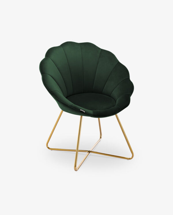 Velvet Curved Papasan Chair - Image 2