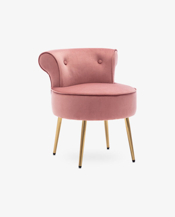 Graceful Button Slipper Chair - Image 2