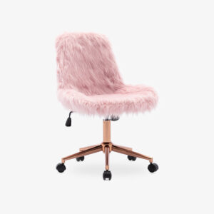 Fluffy Faux Fur Desk Chair