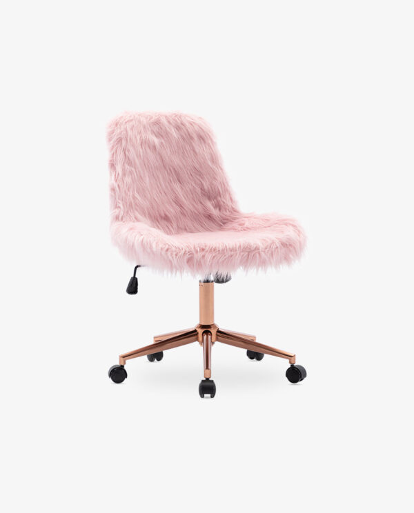Fluffy Faux Fur Desk Chair