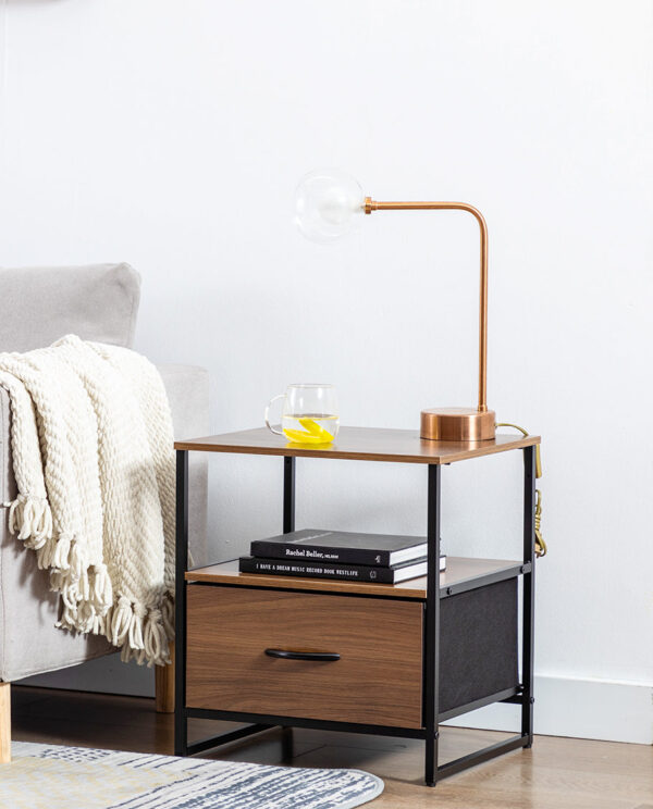 1 Drawer Storage Chest Nightstand - Image 5
