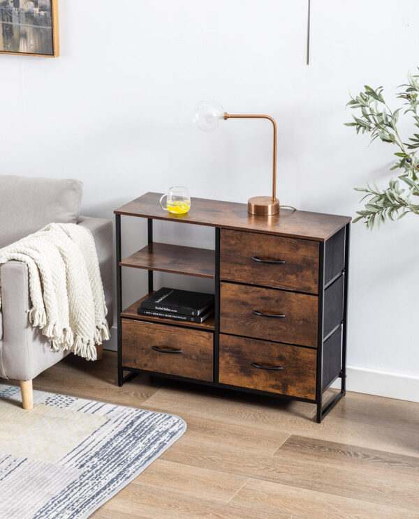Western Style 4 Drawer Combo Dresser - Image 4