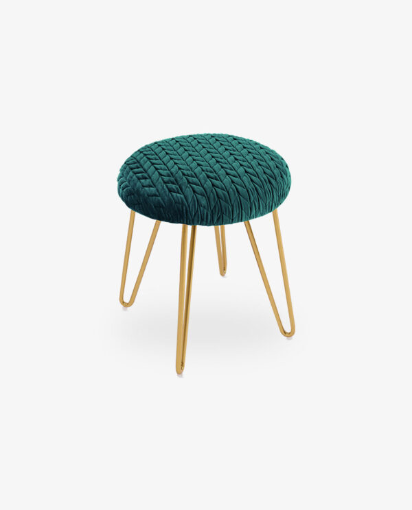 Leisure Quilting Ottoman Vanity Stool - Image 5