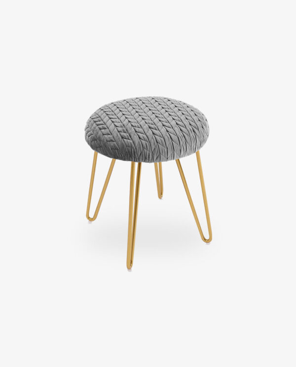 Leisure Quilting Ottoman Vanity Stool - Image 10