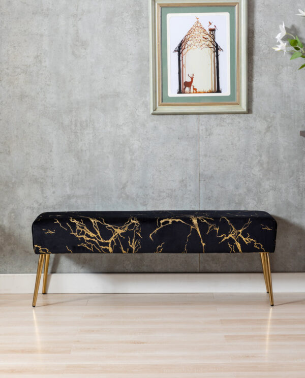 Velvet Bedroom Bench - Image 7