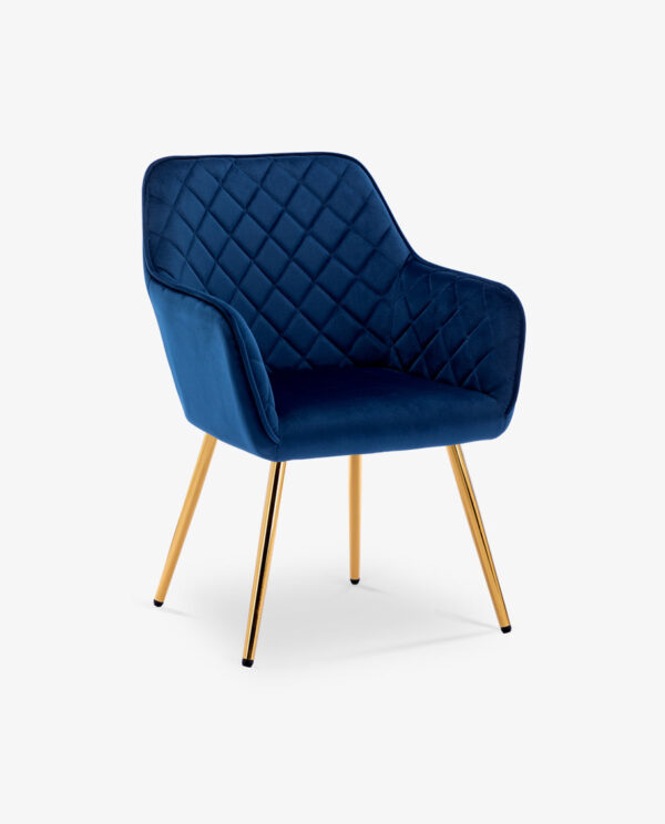 Rhombus Velvet Accent Chair - Image 10