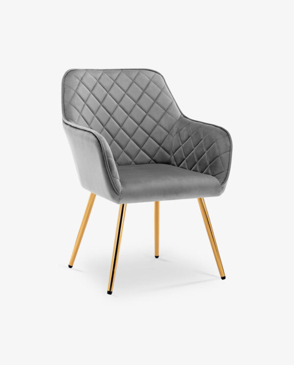 Rhombus Velvet Accent Chair - Image 15