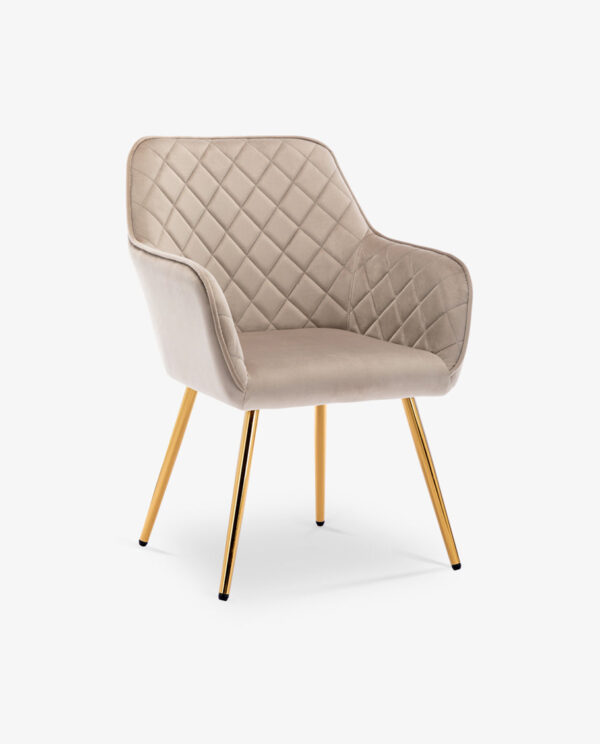 Rhombus Velvet Accent Chair - Image 4