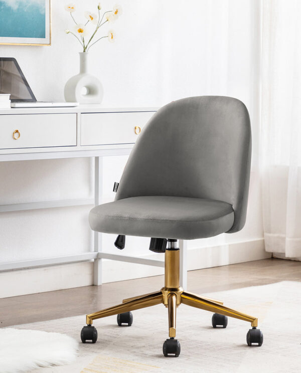 Chic Velvet Desk Chair - Image 3