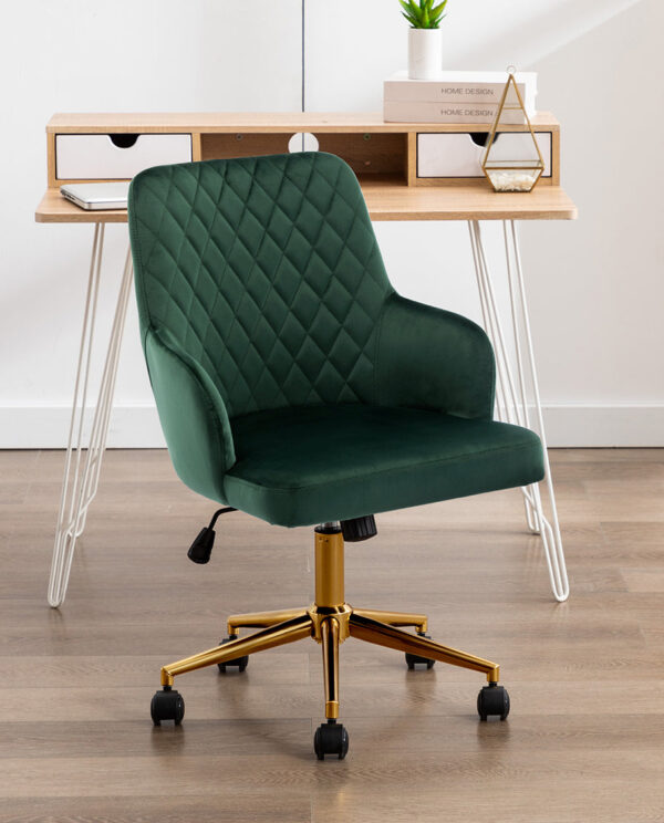 Mid-Century Golden Legs Desk Chair - Image 13