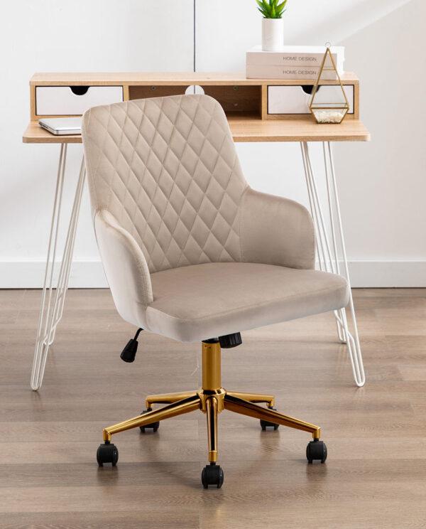 Mid-Century Golden Legs Desk Chair - Image 18