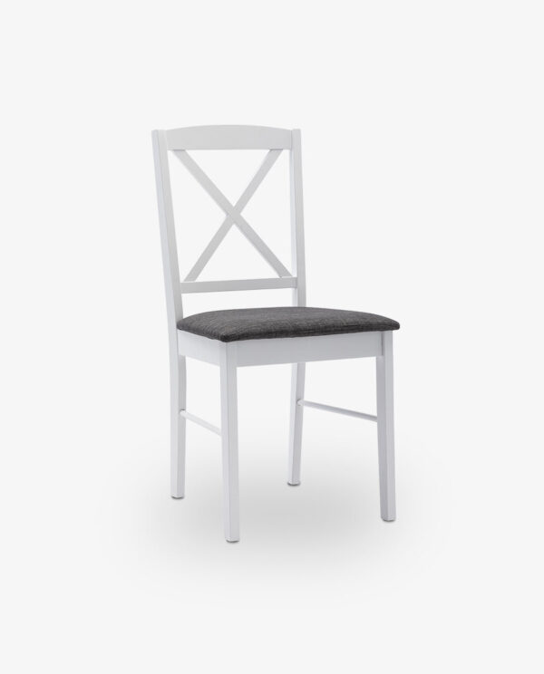 Wooden Cross Back Dining Chairs Set of 2 - Image 2