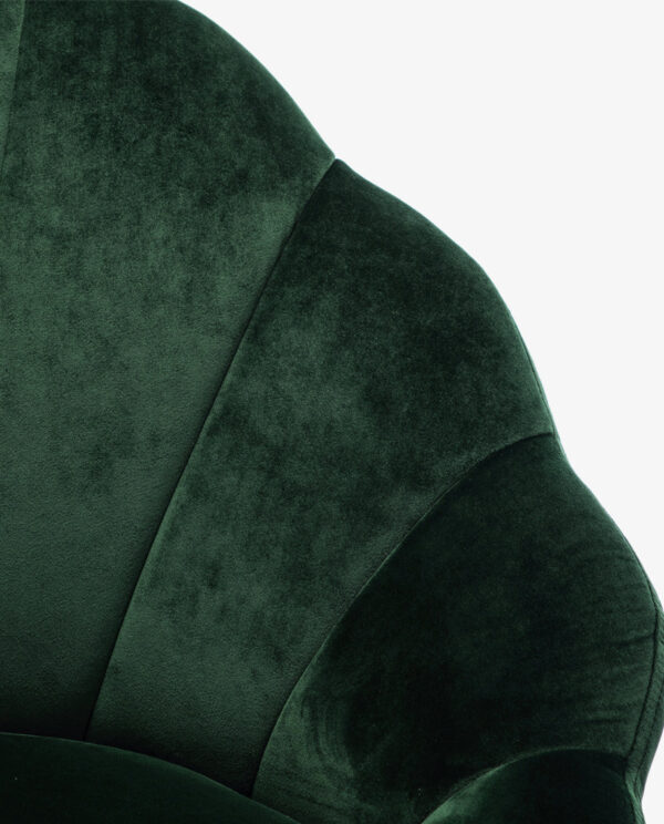 Velvet Curved Papasan Chair - Image 4