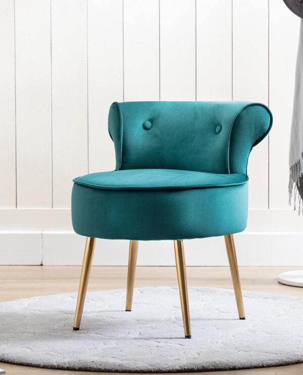Graceful Button Slipper Chair - Image 4