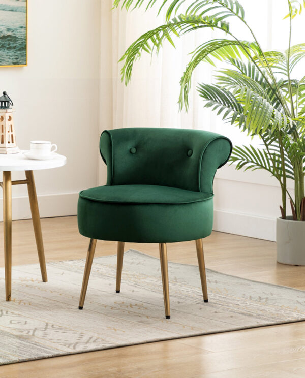 Graceful Button Slipper Chair - Image 5