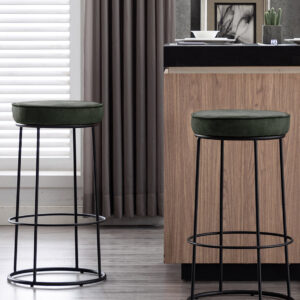 Round Bar Stools Set of 2