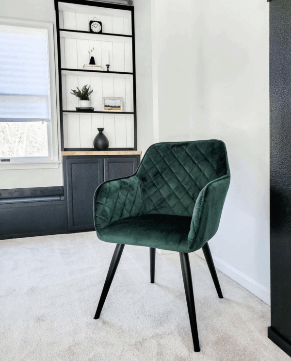 Rhombus Velvet Accent Chair - Image 14