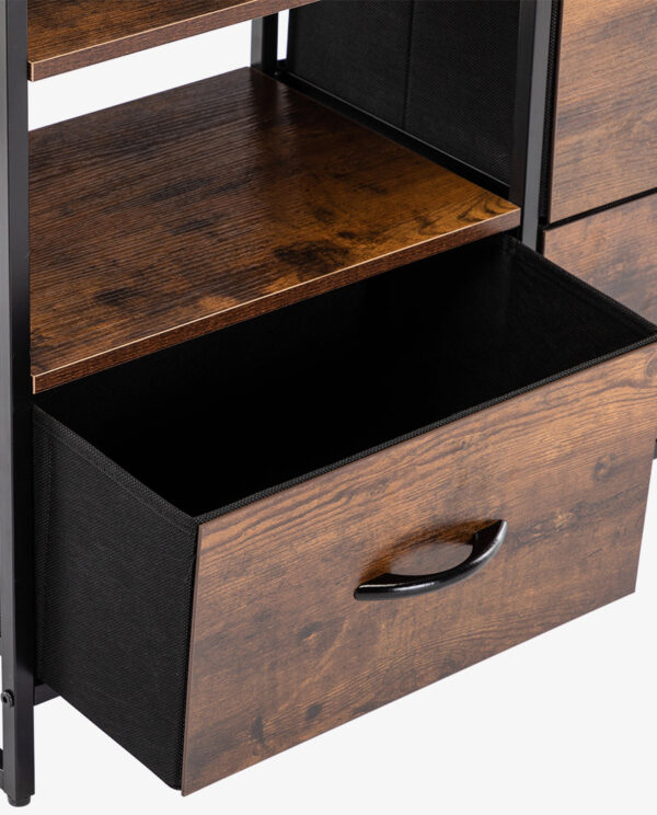 Western Style 4 Drawer Combo Dresser - Image 3