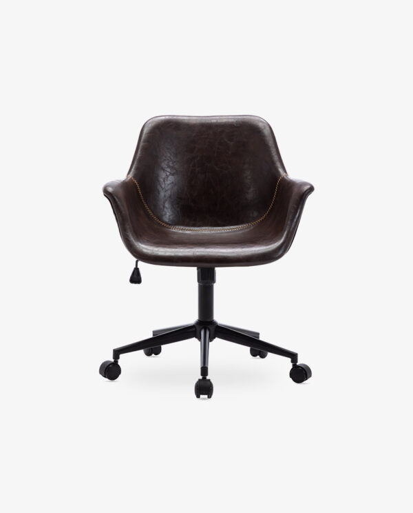 Wax Oiled Leather Task Chair - Image 7