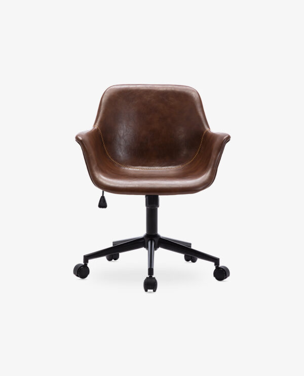 Wax Oiled Leather Task Chair - Image 2