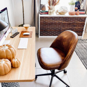 Faux Leather Desk Chair