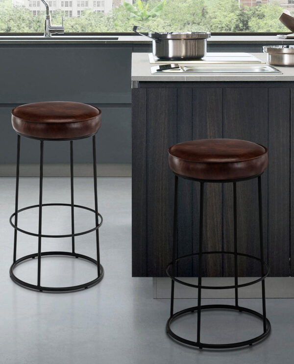 Circular Bar Stools Set of 2 - Image 9