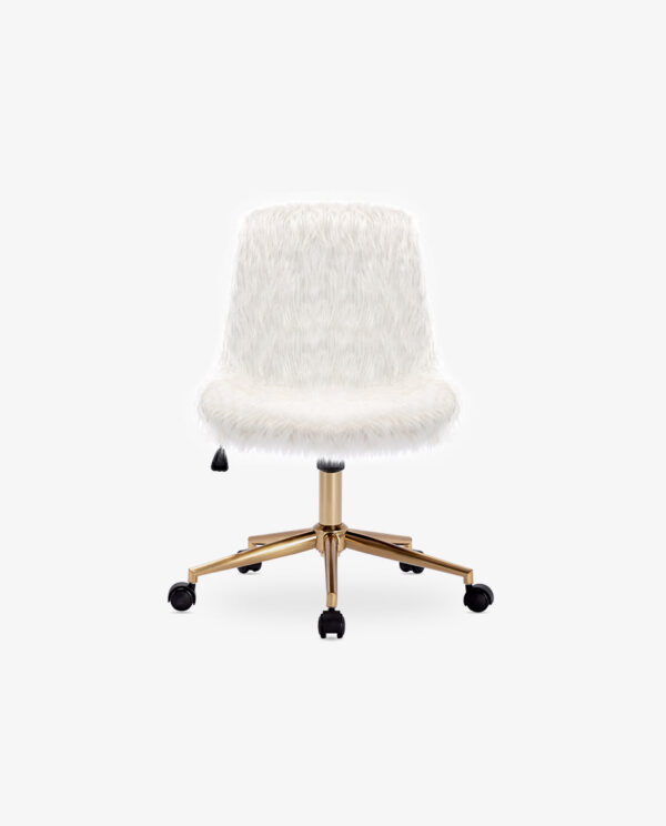 Fluffy Faux Fur Desk Chair - Image 3