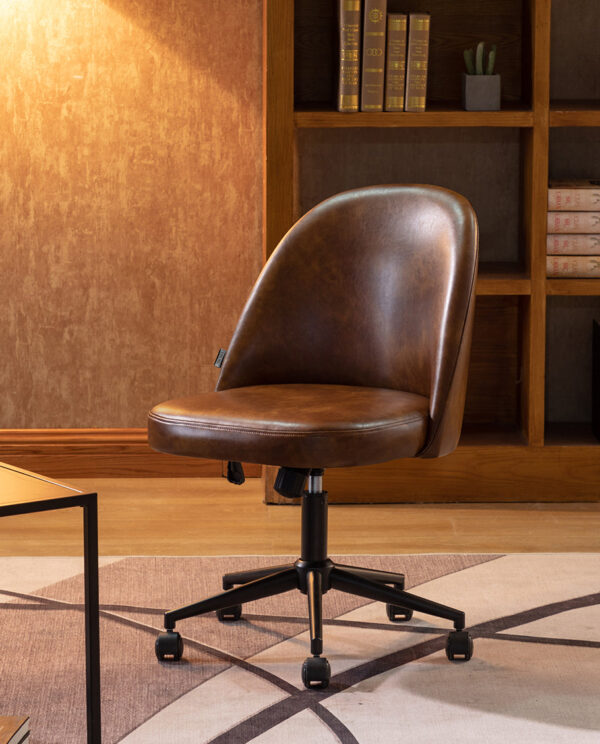 Faux Leather Desk Chair - Image 6