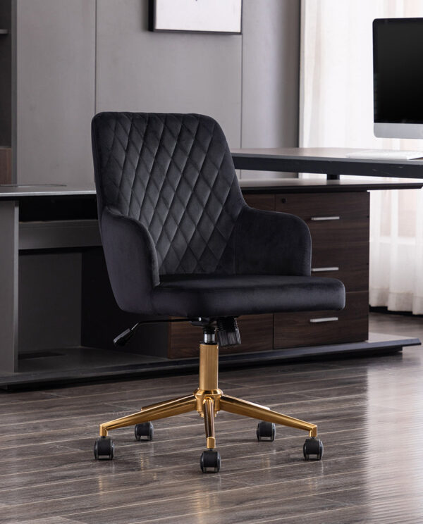 Mid-Century Golden Legs Desk Chair - Image 10