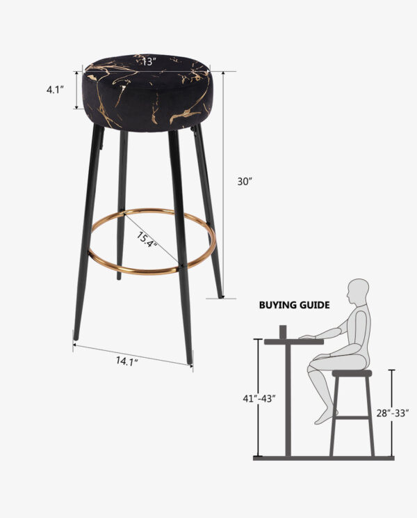 24"/30" Mountain Haven Bar Stools Set of 2 - Image 10