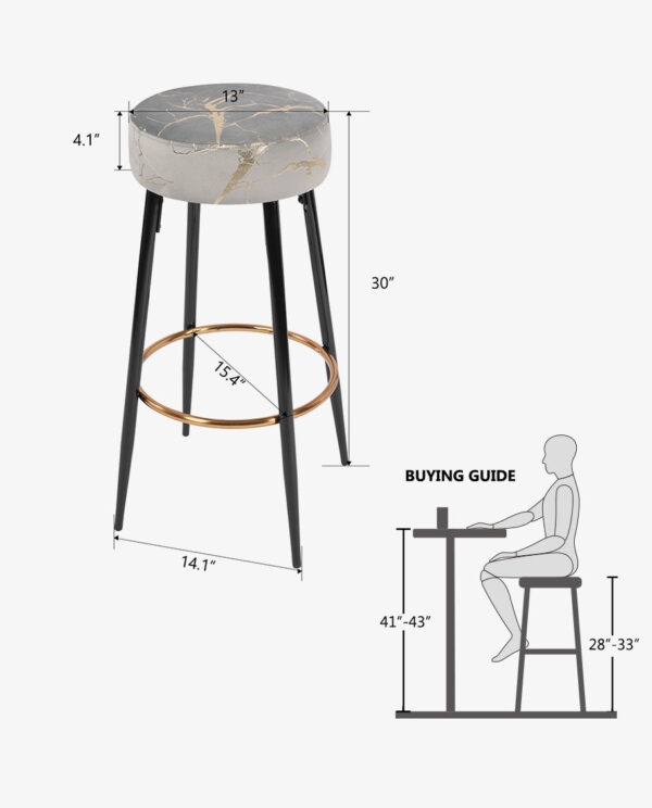 24"/30" Mountain Haven Bar Stools Set of 2 - Image 13