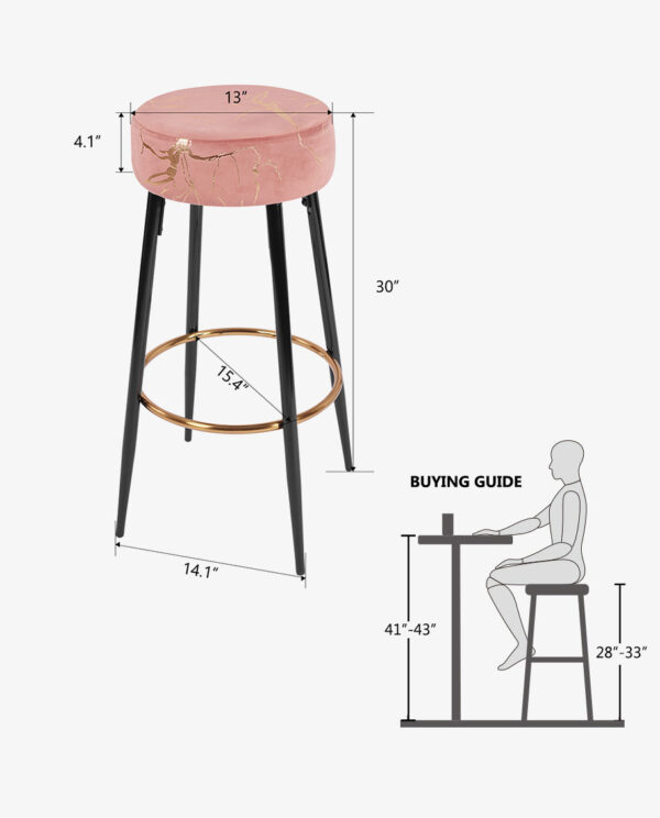 24"/30" Mountain Haven Bar Stools Set of 2 - Image 35