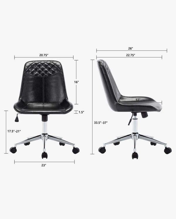 Modern Faux Leather Desk Chair - Image 21