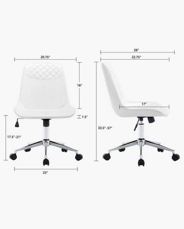 Modern Faux Leather Desk Chair - Image 30