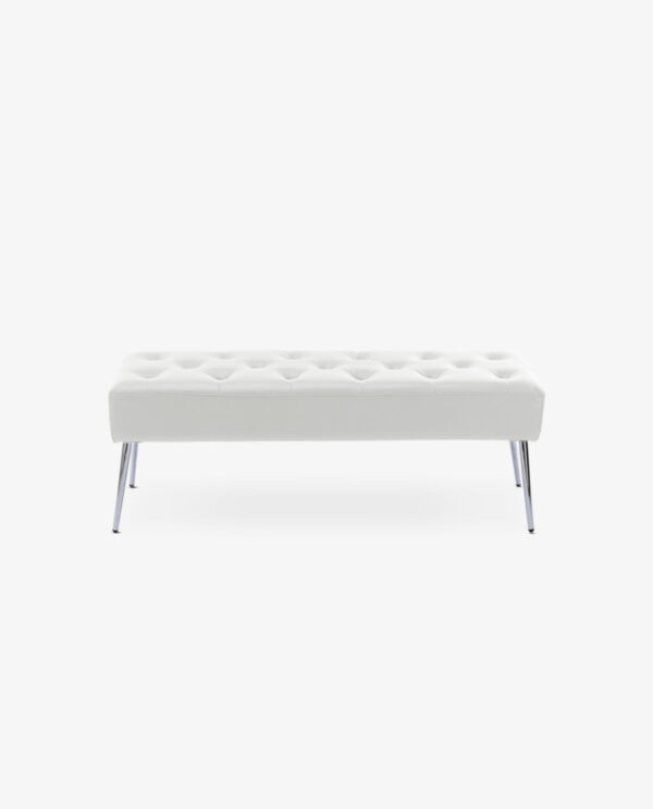 Vintage Upholstered Bedroom Bench - Image 3
