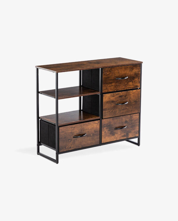 Western Style 4 Drawer Combo Dresser - Image 7