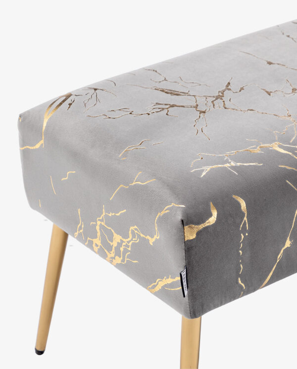 Velvet Bedroom Bench - Image 4