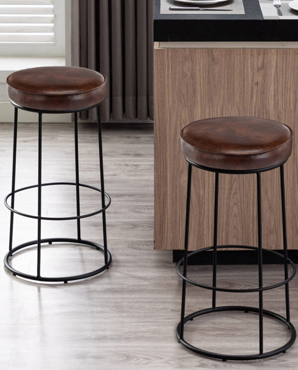 Circular Bar Stools Set of 2 - Image 14