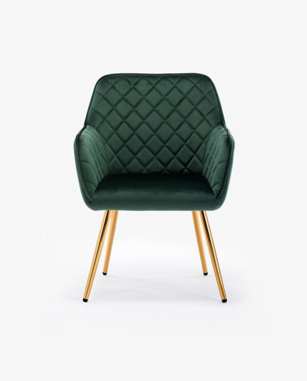 Rhombus Velvet Accent Chair - Image 8