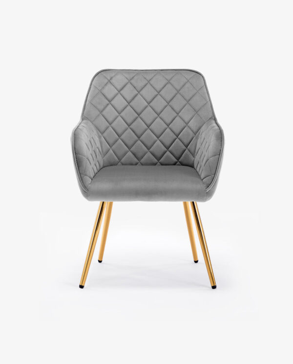 Rhombus Velvet Accent Chair - Image 6