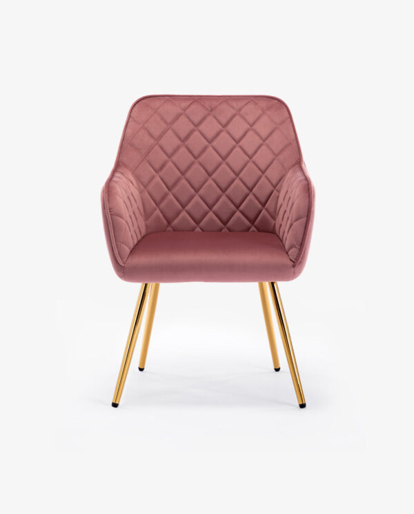 Rhombus Velvet Accent Chair - Image 13