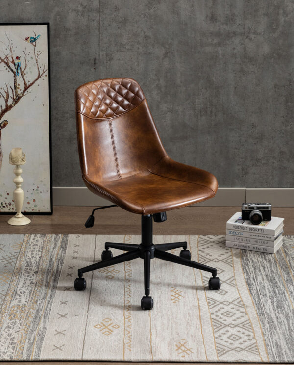 Modern Faux Leather Desk Chair - Image 11