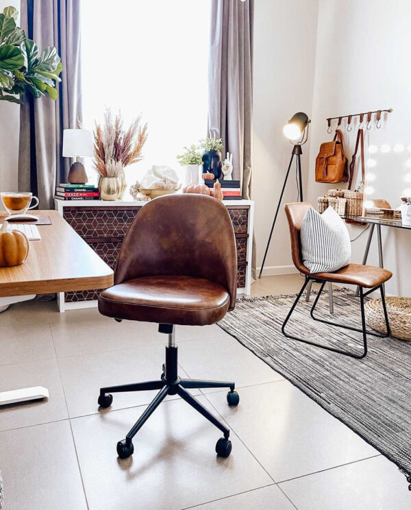 Faux Leather Desk Chair - Image 7