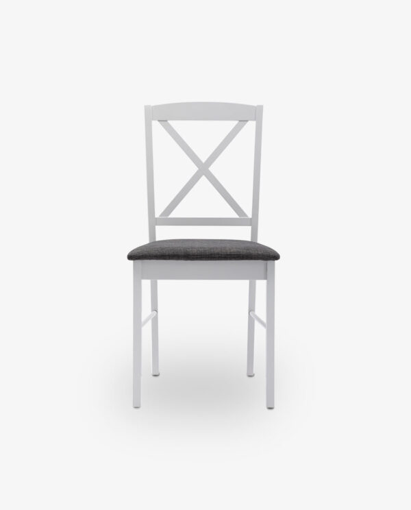 Wooden Cross Back Dining Chairs Set of 2 - Image 11
