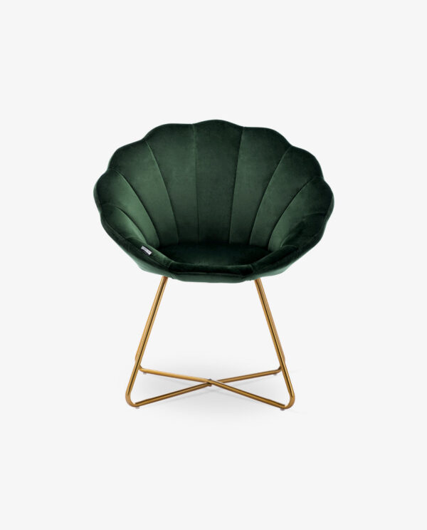 Velvet Curved Papasan Chair - Image 8