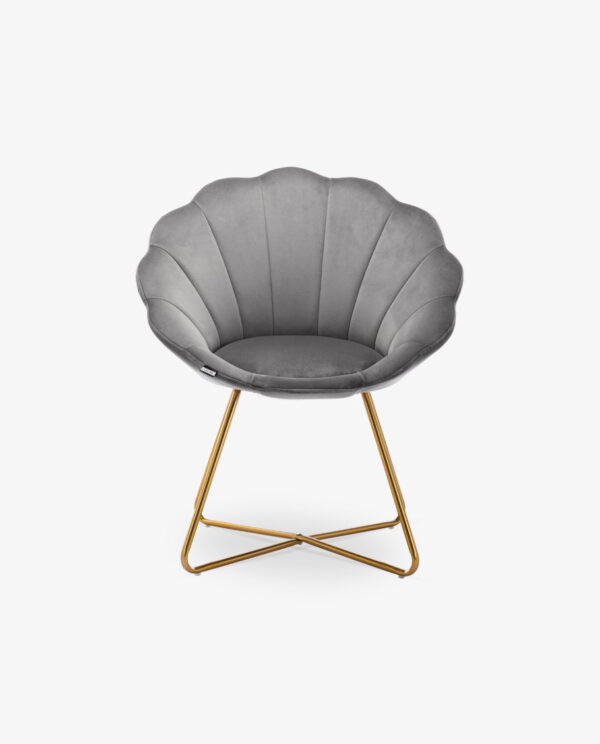 Velvet Curved Papasan Chair - Image 7