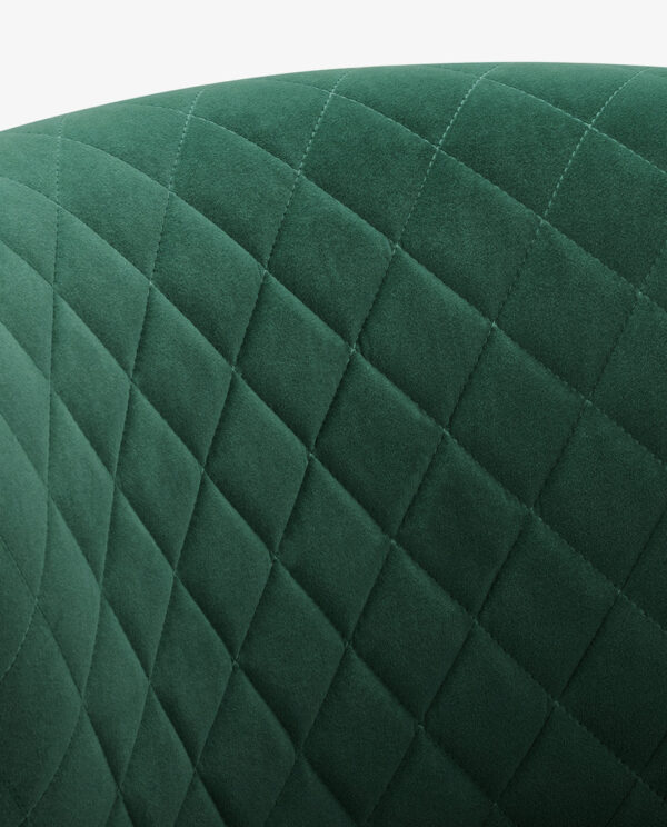 Vintage Velvet Armless Chair - Image 15