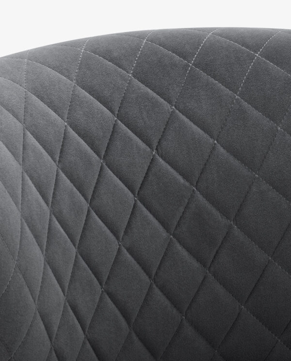 Vintage Velvet Armless Chair - Image 5