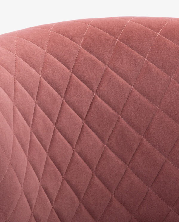 Vintage Velvet Armless Chair - Image 12