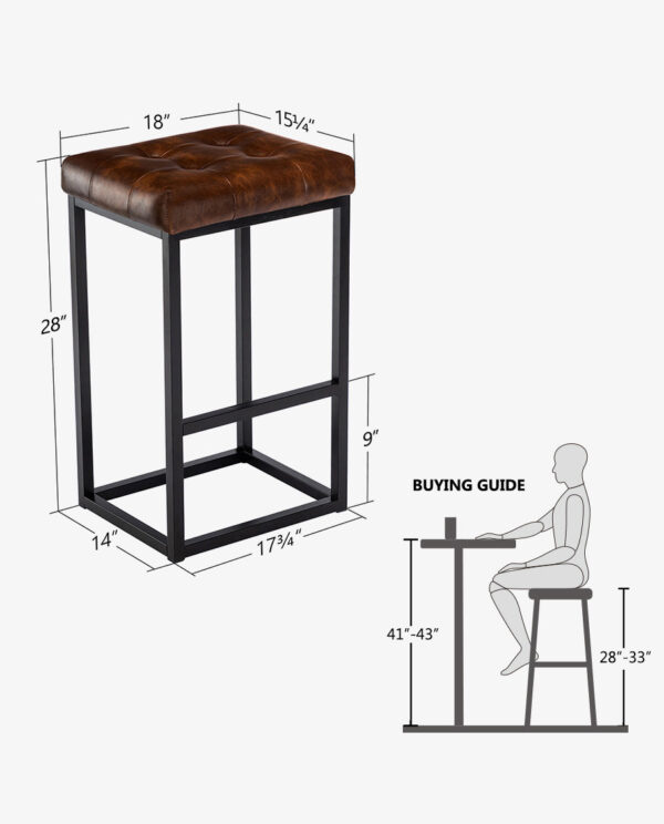 Counter Bar Stools Set of 2 - Image 9